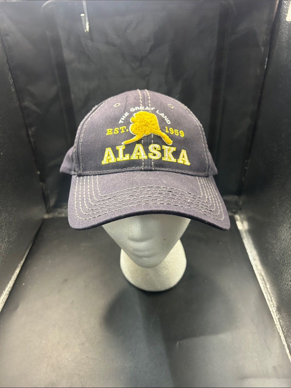 Alaska Embroidered Navy Baseball Cap